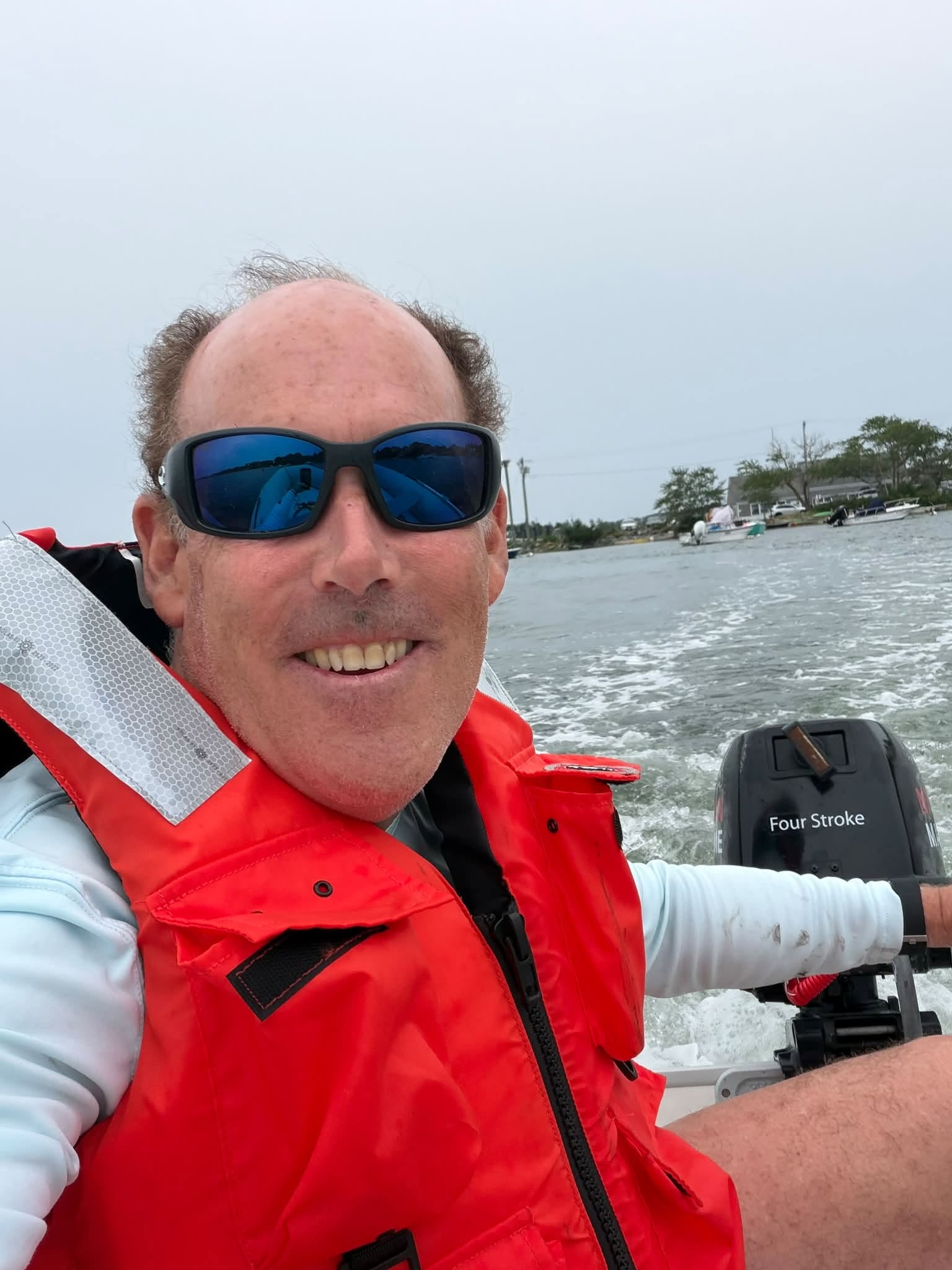 James Aspell on the water off Connecticut