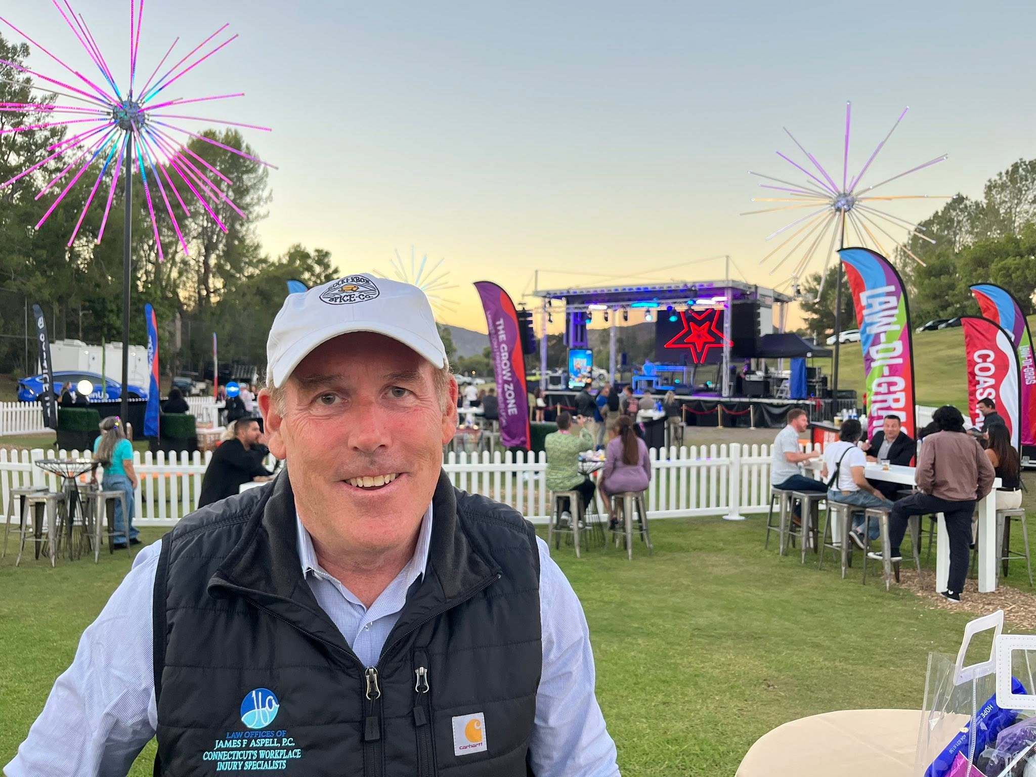 James Aspell at a community event